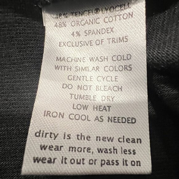 Toad & Co Chaka Pull On Tencil Skirt / Charcoal Black / Small - Picture 11 of 12